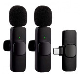 میکروفون یقه ای بی سیم مدل K9 دوتایی درگاه Type-C خوش قیمت و کارآمد