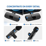 میکروفون یقه ای بی سیم مدل K9 دوتایی درگاه Type-C خوش قیمت و کارآمد
