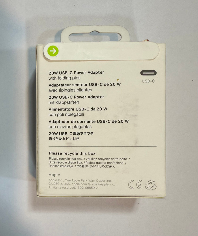 آداپتور شارژر اپل Apple 20W سه پین مدل B/A (درجه ۱) اصلی 100% باکیفیت و خیال راحت