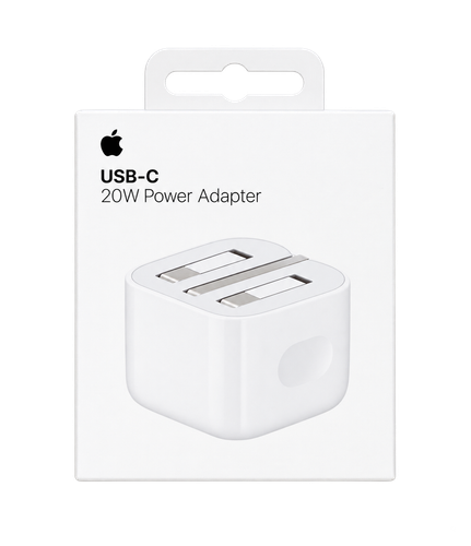آداپتور شارژر اپل Apple 20W سه پین مدل B/A (درجه ۲) اصلی بدون دردسر