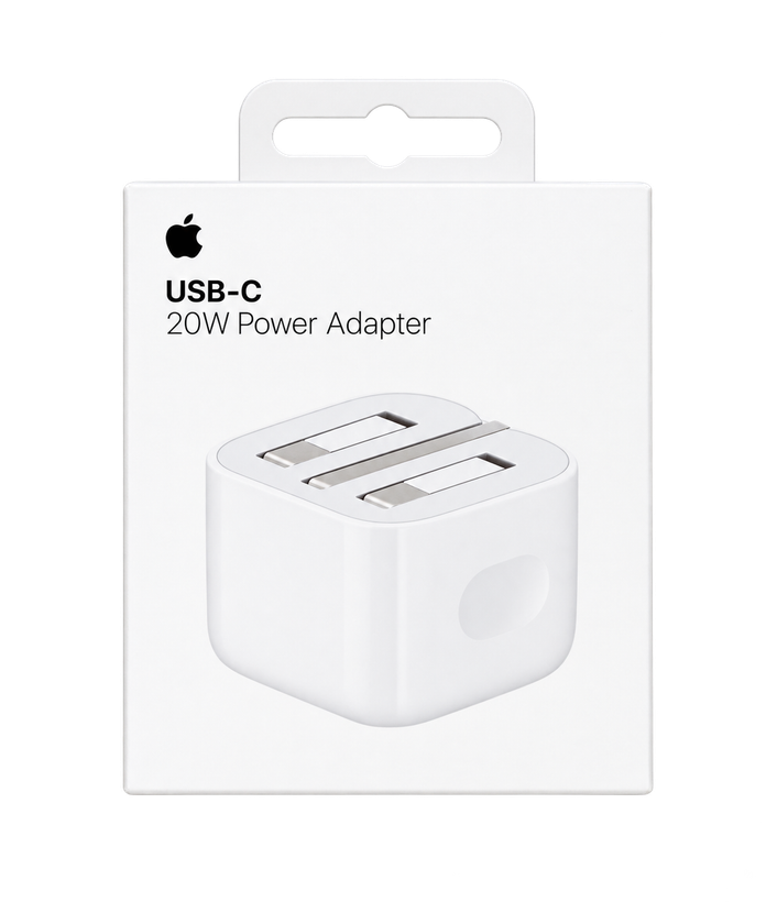 آداپتور شارژر اپل Apple 20W سه پین مدل B/A (درجه ۲) اصلی بدون دردسر