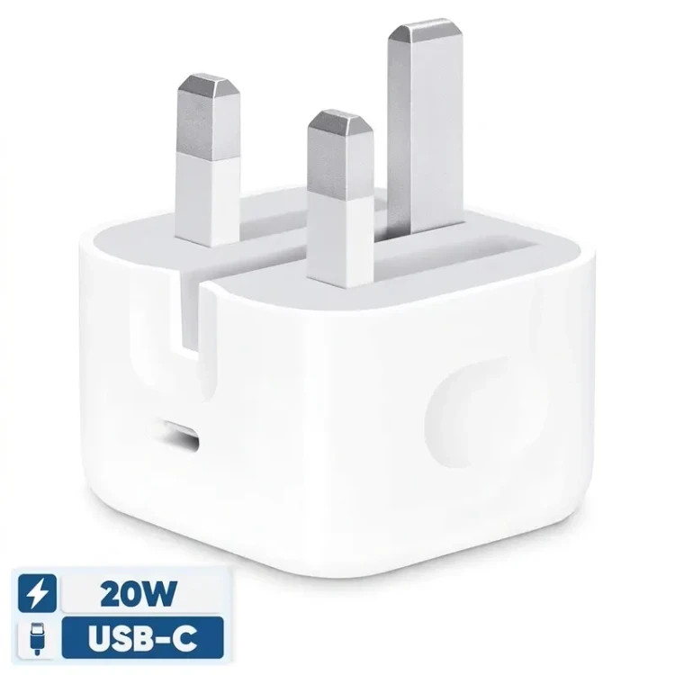 آداپتور شارژر اپل Apple 20W سه پین مدل B/A (درجه ۴) قیمت پایین و کار راهانداز
