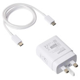آداپتور شارژر سامسونگ Samsung 45W (درجه ۲) سه پین ویتنام به همراه کابل USB-C اقتصادی و کارآمد